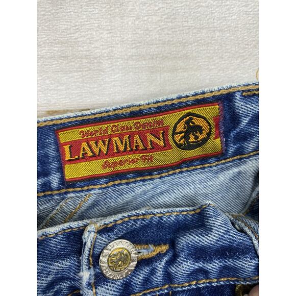 Vintage Lawman Jeans Womens Jr 3 Western Denim High Rise Bareback Cowgirl Button - Picture 6 of 11